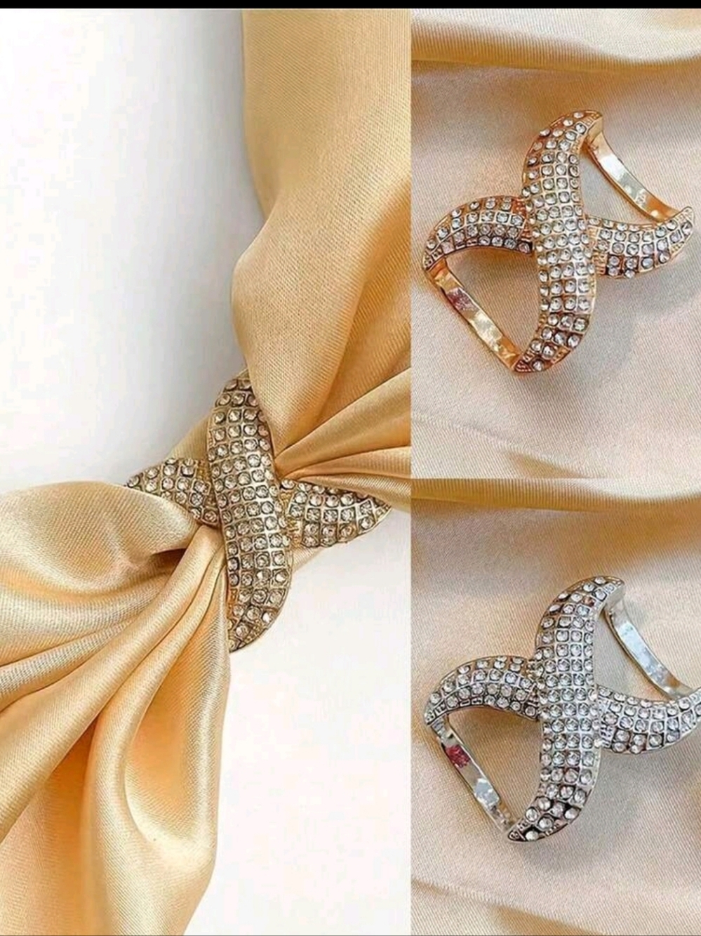 🆕️✨️ SCARF RING TIE ACCESSORY - SET OF TWO✨️